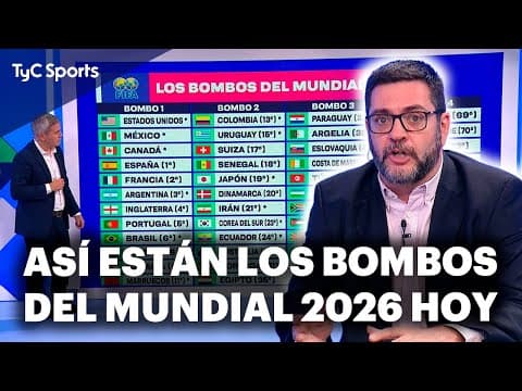 MUNDIAL 2026: ASÍ ESTÁN LOS BOMBOS HOY⚽El SORTEO se llevará a cabo el 5 de DICIEMBRE en WASHINGTON